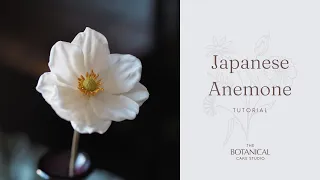 Japanese Anemone Sugar Flower Tutorial (Gumpaste / Flower Paste)