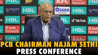 Chairman of PCB Management Committee Mr Najam Sethi Press Conference at GSL | HBL PSL 8