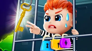 Stranger Danger Escape Prison 👮‍♂ Baby Police Officer Song | Kids Songs | Bibiberry Nursery Rhymes