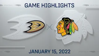 NHL Highlights | Ducks vs. Blackhawks - Jan. 15, 2022