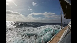 From Agadir Morocco to Lanzarote, Canary Islands. Fast downwind sailing!