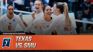 Texas vs. SMU: 2023 NCAA volleyball second round highlights