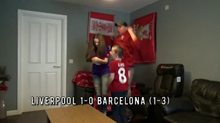 Liverpool fan family reaction on Liverpool 4 vs 0 barca gone very Emotional