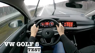 NEW 2021 VW Golf VIII 1.5TSi 130HP Style | POV Test Drive | 0-100 test