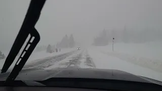 A little bit of wind and snow on Rabbit Ears Pass