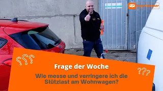 Stützlast am Wohnwagen messen & verringern mit der Stützlastwaage STB 150 | Schlingern vermeiden