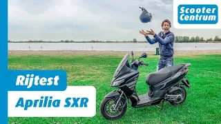 RIJTEST - APRILIA SXR 50 4T 2022 - ACTIERADIUS + REMTEST 😲 (12 INCH NATUURLIJK) SORRY!