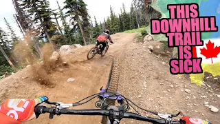 THIS DOWNHILL MTB TRAIL IN CANADA IS SICK!