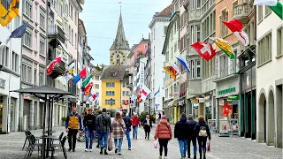 Zurich Oldtown / City / Easter walk with roses 🌹 4K walking tour spring April 2024 🇨🇭 Switzerland