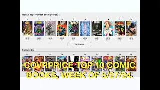 Covrprice Top 10 Comic Books, Week of 5/27/24.