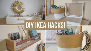 DIY IKEA HACKS! Affordable Home Decor! - Using Things You Probably Own! Boho + Rattan Decor 2020.