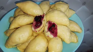 🥟 Пухкі вареники на пару з вишнею і смородиною🍒 Ідеальне  тісто для будь-якої начинки 🍒