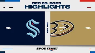 NHL Highlights | Kraken vs. Ducks - December 23, 2023