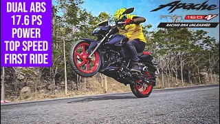 TVS Apache RTR 160 4V Dual ABS 17.6 PS Power | First Ride Review | GTT Demo