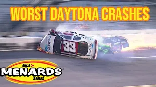 The Worst ARCA Menards Crashes at Daytona