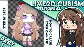 Live2d Cubism Tutorial! [Gacha Club] Make your own psd! //Part 1 //