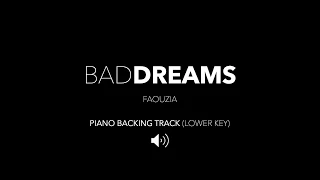 Bad Dreams (Faouzia) - Karaoke Version (Lower Key)