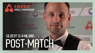 Gilbert REACTS to Convincing L16 Victory over Milkins 👊 | Cazoo World Championship
