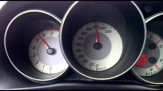 Mazda 3 180 км/ч - по дороге с дачи.