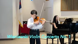 Wieniawski Violin Concerto No. 1 1st movement - Joshua Lee (13)