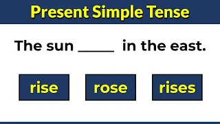 Present Simple Tense । Grammar Quiz। English Grammar Test  #challenge 1