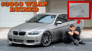 I Ruined My BMW 335i's Vinyl Wrap - Here's How You Can Prevent This From Happening To You!