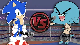 SONIC vs GUMBALL! (Sonic The Hedgehog Cartoon Rap Battle) | CARTOON RAP ATTACK