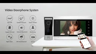 Jeatone 7-дюймовый беспроводной Wi-Fi умный IP-видеодомофон.Wireless Wi-Fi Smart IP Video Intercom.