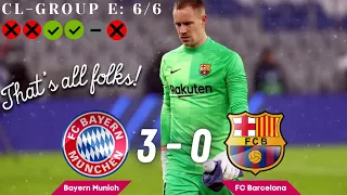 Bayern Munich 3-0 FC Barcelona Champions League Match Review: Barca to the Europa League.