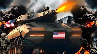 Russia's Day of Destruction!Giant American Tank Successfully Destroys Russia's Important Defense