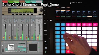 Funky Smooth Jazz Guitar Demo on the Guitar Chord Strummer for Ableton Live