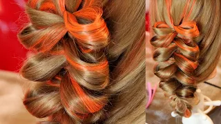 Коса на резинках "8" | Авторские причёски | Лена Роговая | Hairstyles by REM | Copyright ©