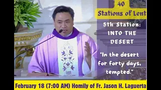 Homily by Fr. Jason Laguerta on February 18, 2024 (7:00 am Mass) FIRST SUNDAY OF LENT