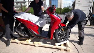 unboxing HONDA SH150 new red color 2023