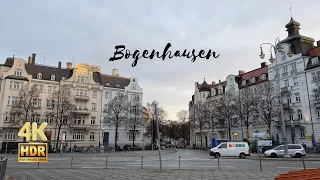 Walking in Bogenhausen district in Munich, Germany - 4K HDR