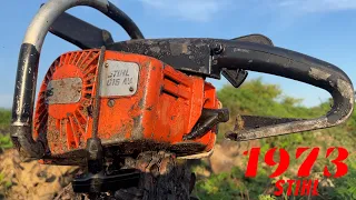 1967 𝑺𝑻𝑰𝑯𝑳  Chainsaw Restoration | Full restore abandoned chainsaw old