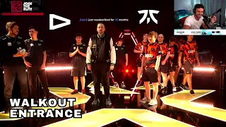 FNATIC vs LOUD Stage Walkout Entrance. VCT Champions. Tarik Reacts