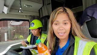 Filipina US Truck Drivers Delivering First Load of the Week to California |