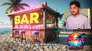 I Opened a BAR on My BEACH! - Beach Club Simulator [#3]