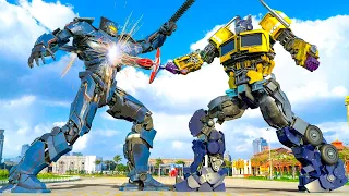 Transformers x Pacific Rim - Optimus Prime vs Gipsy Danger Final Fight | VFX COMOSIX [HD]