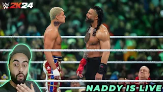 My First Live Stream WWE 2K24 Roman Reigns End Of G.O.A.T Era I Live Stream - Naddy Is Live