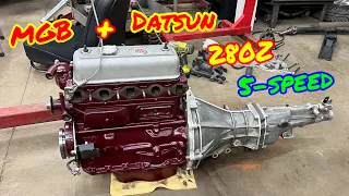 Tear down and reassembly of the Datsun 280z 5-speed in my MGB