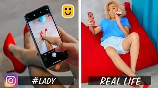 Instagram vs Real Life & Funny Facts! Phone Photo Hacks and More Ideas