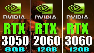 RTX 3050 vs RTX 2060 vs RTX 3060 || PC GAMES TEST ||