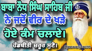 ਬਾਬਾ ਨੌਧ ਸਿੰਘ ਸਾਹਿਬ ਜੀ ਨੇ ਜਦੋਂ ਵੀਰ ਦੇ ਖੜੇ ਹੋਏ ਕੰਮ ਚਲਾਏ।Baba Nodh Singh Ne Vir de ruke Kam Chalaye