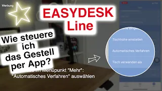 Boho office® EASYDESK Line via Linak Desk Control™ App steuern