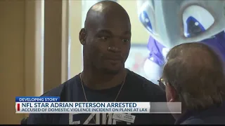 NFL player Adrian Peterson arrested for domestic violence in Los Angeles