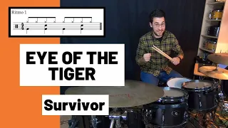 🥁EYE OF THE TIGER - Survivor (DRUM COVER) BATERÍA