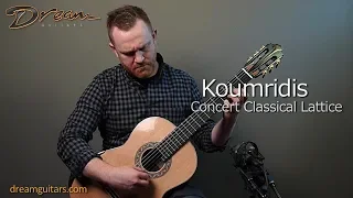 2018 Koumridis Concert Classical Lattice, Bocote Rosewood & Western Red Cedar