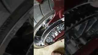 Harley Davidson roadside emergency drive   Belt repair